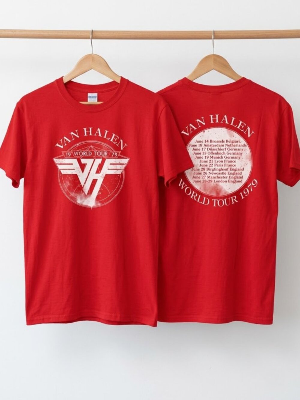 Van Halen T Shirt 1984 Album Cover Logo World Tour Concert '80 New Reprint